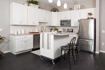 Kitchen with island